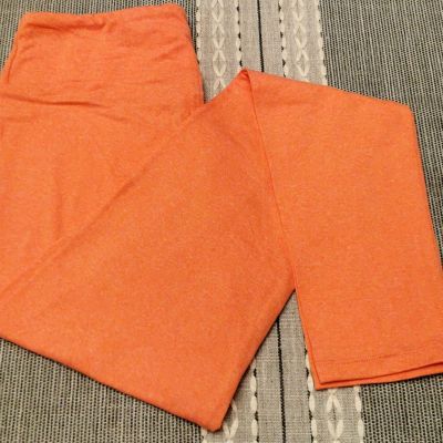 LuLaRoe os Bright Peachy Pink Heathered Leggings Hard To Find